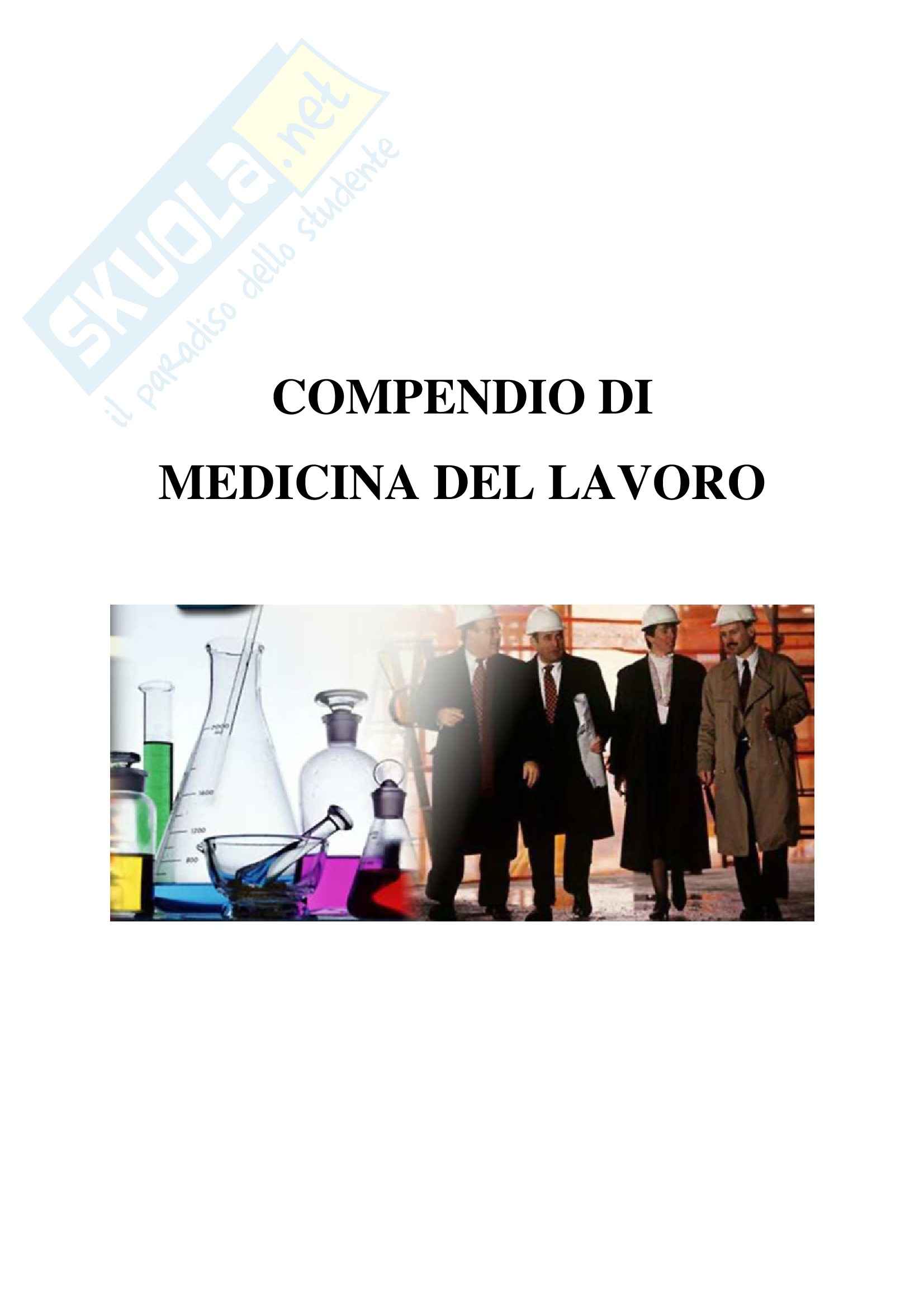 Medicina del lavoro – Compendio Pag. 1