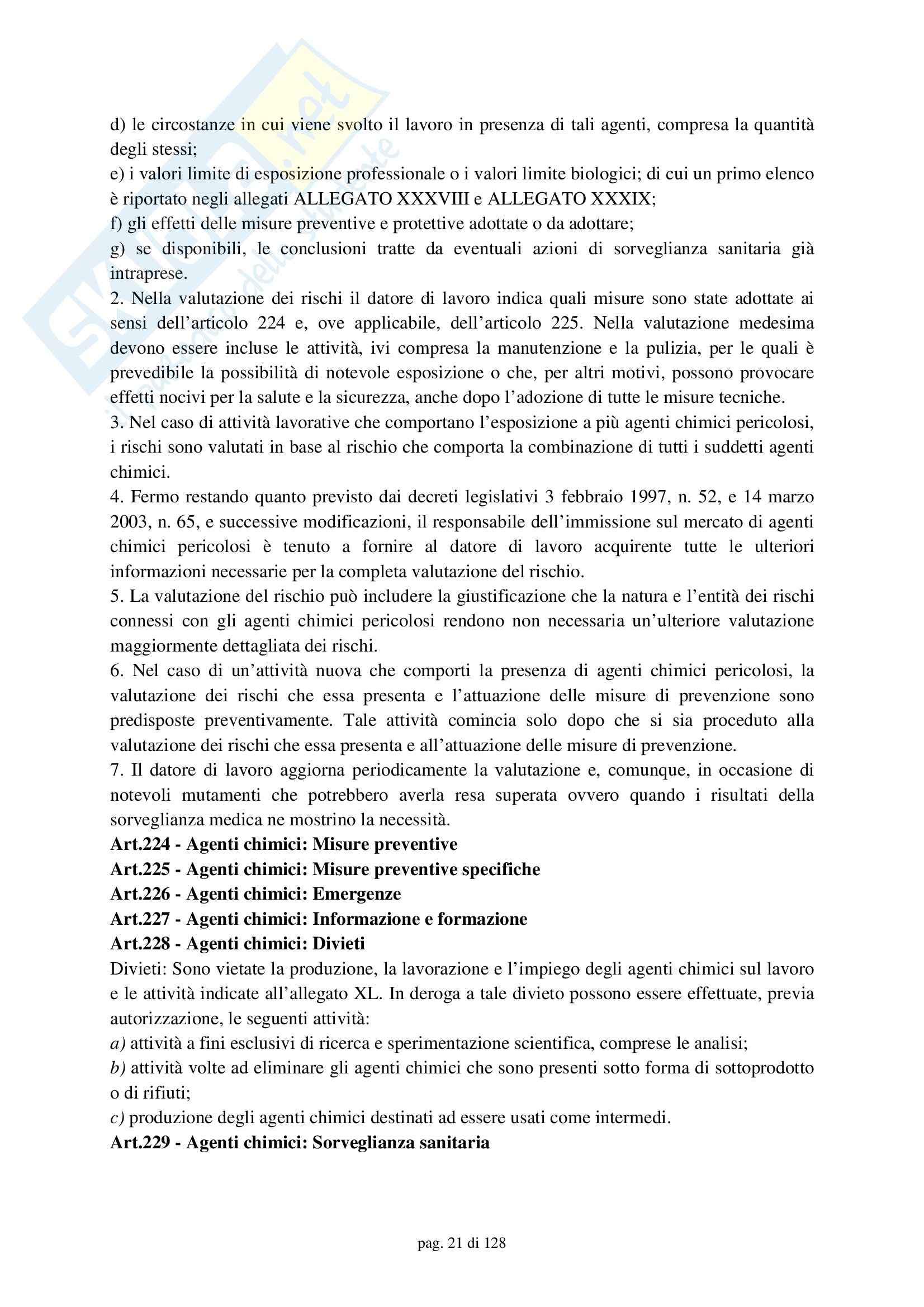 Medicina del lavoro – Compendio Pag. 21