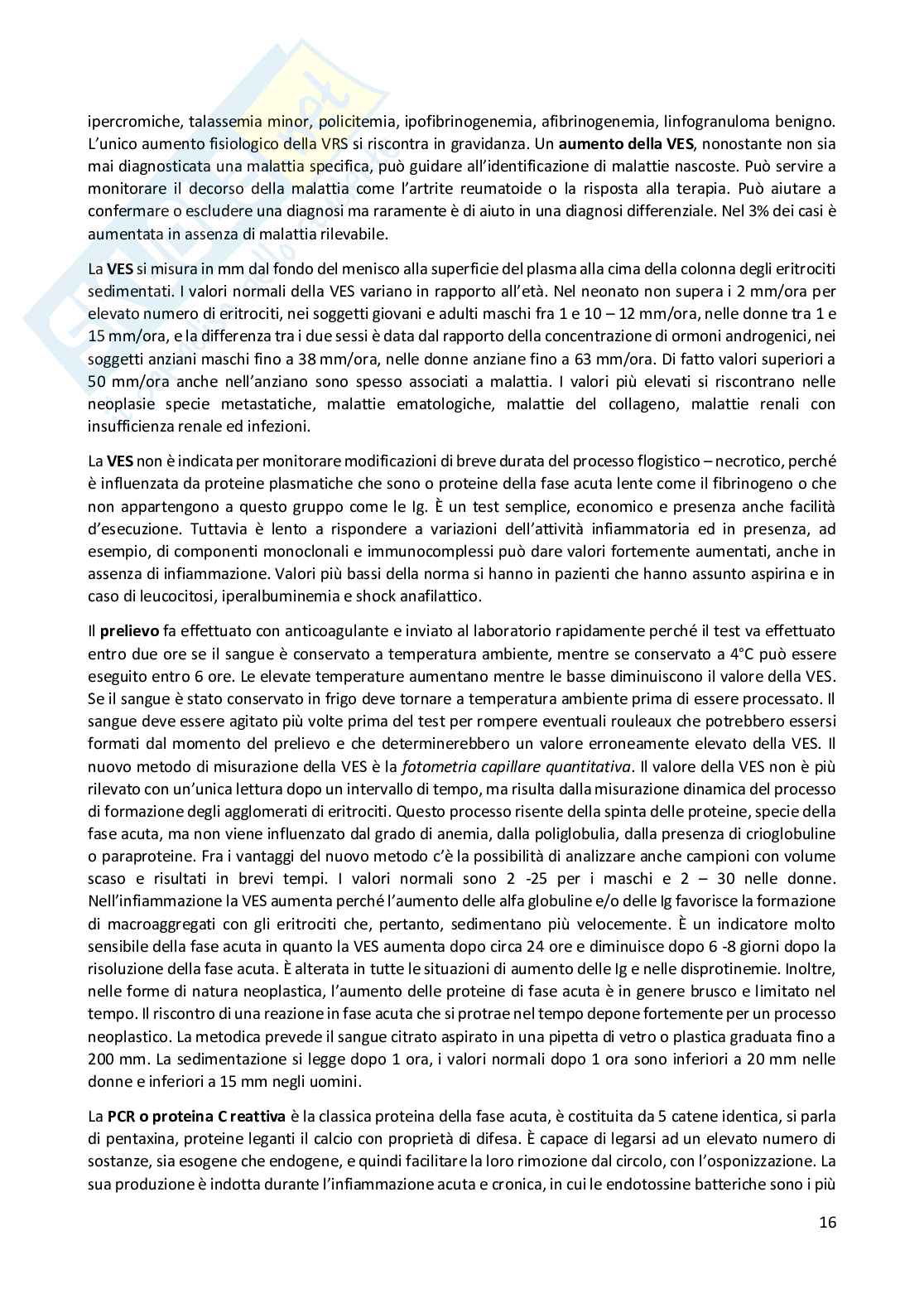 Patologia clinica  Pag. 16