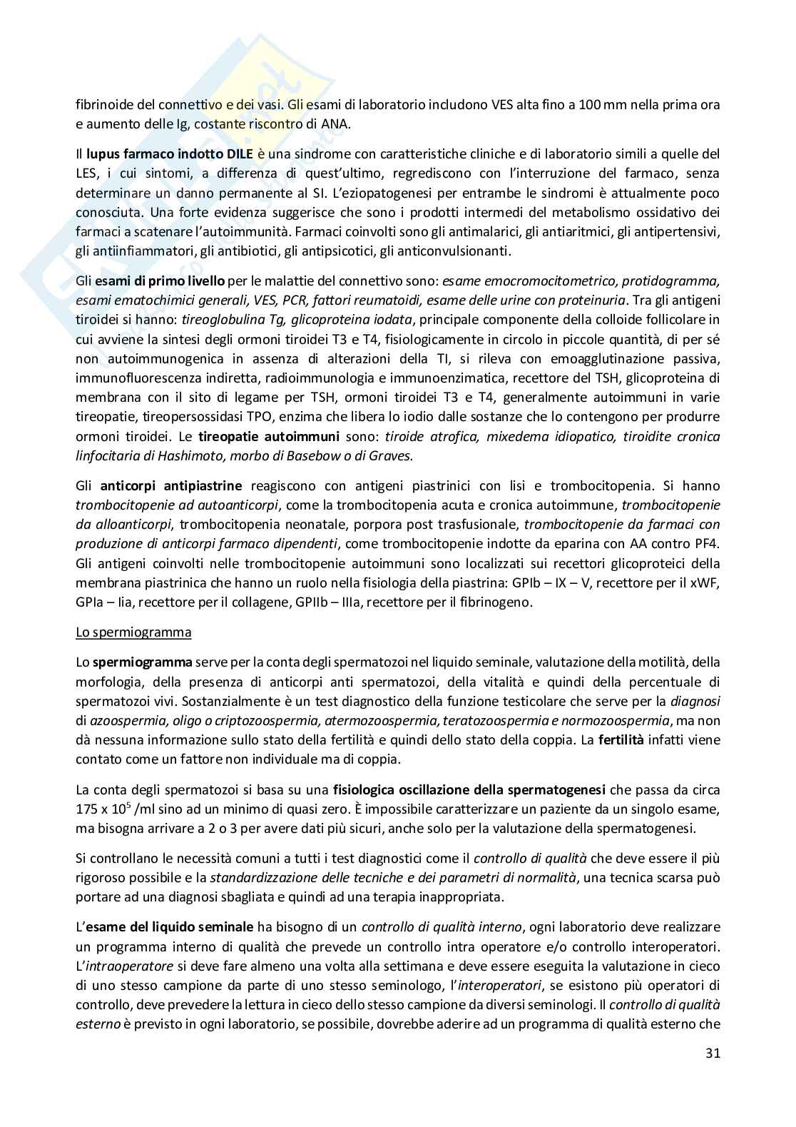 Patologia clinica  Pag. 31
