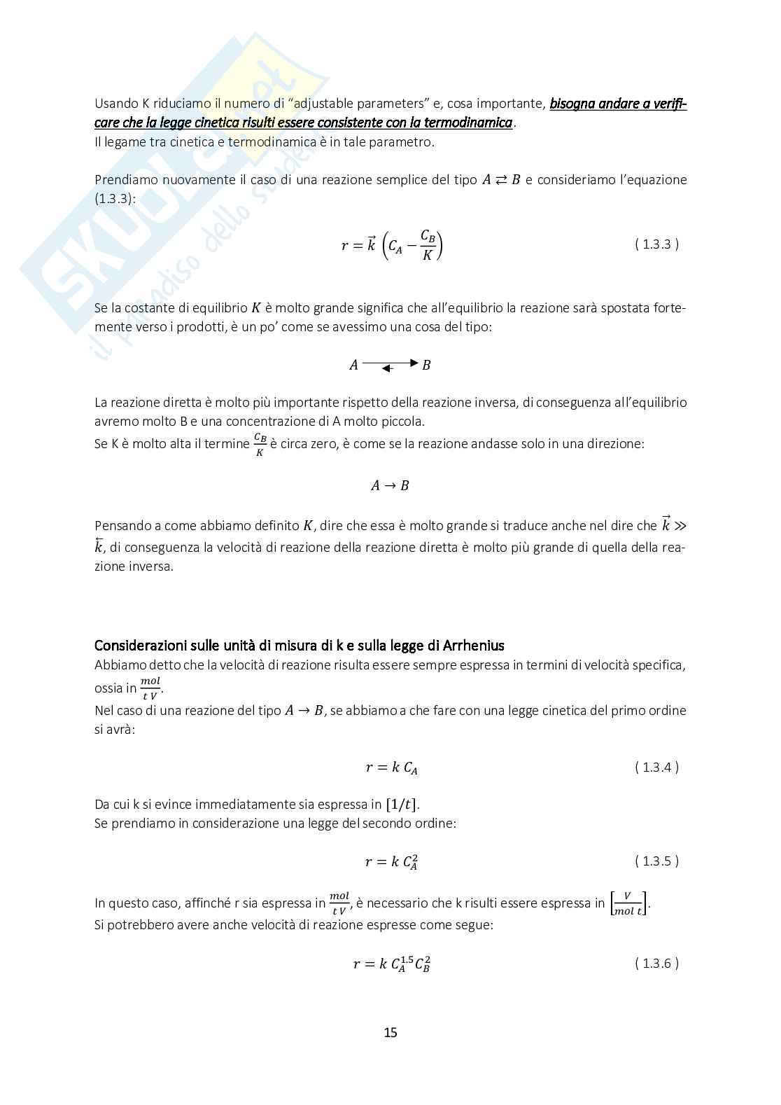 Analisi dei reattori ideali Pag. 16