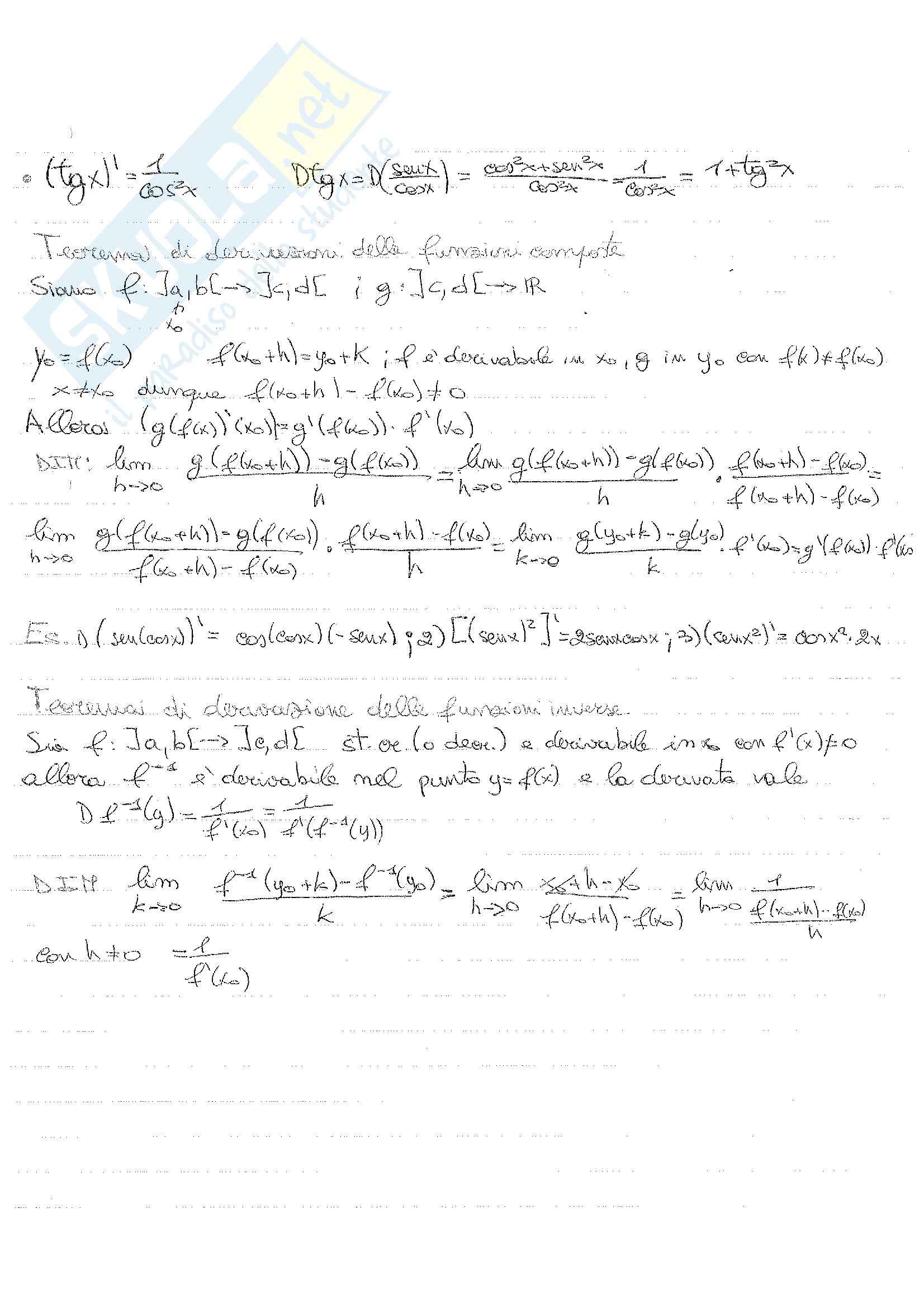 Analisi matematica - Appunti Pag. 31