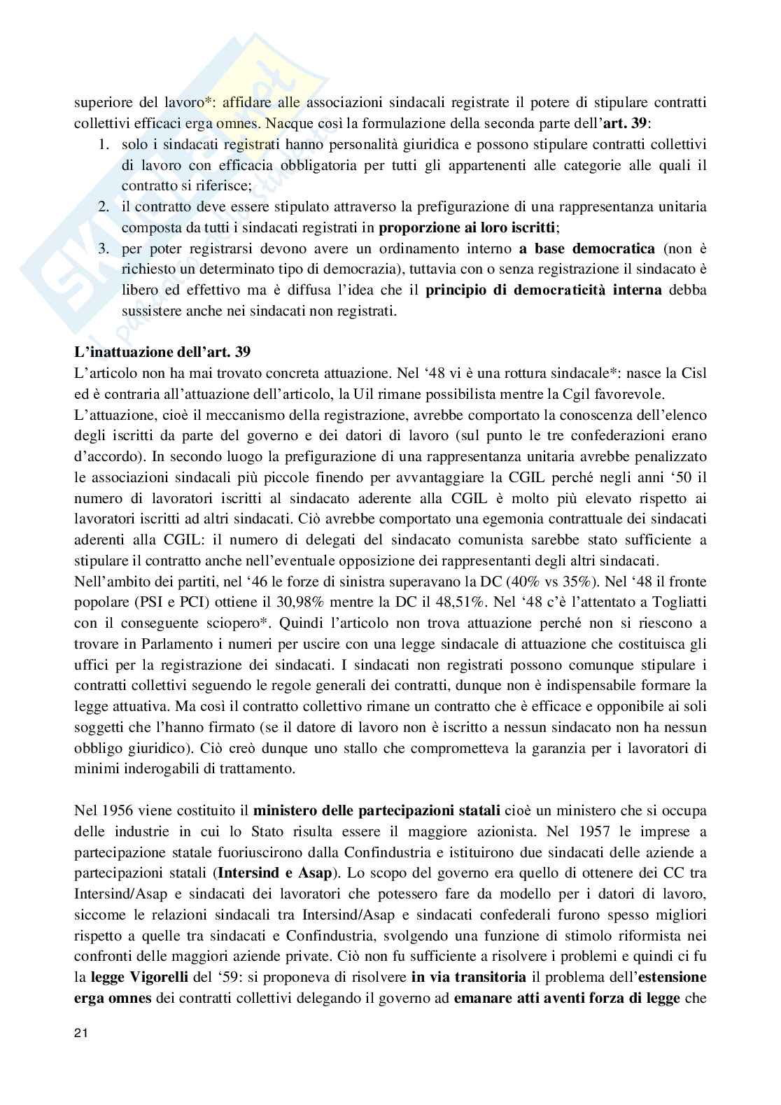 Diritto del lavoro - Appunti pratici per non perdersi nell'intricata materia Pag. 21