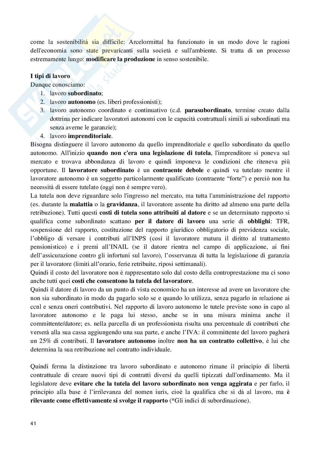 Diritto del lavoro - Appunti pratici per non perdersi nell'intricata materia Pag. 41