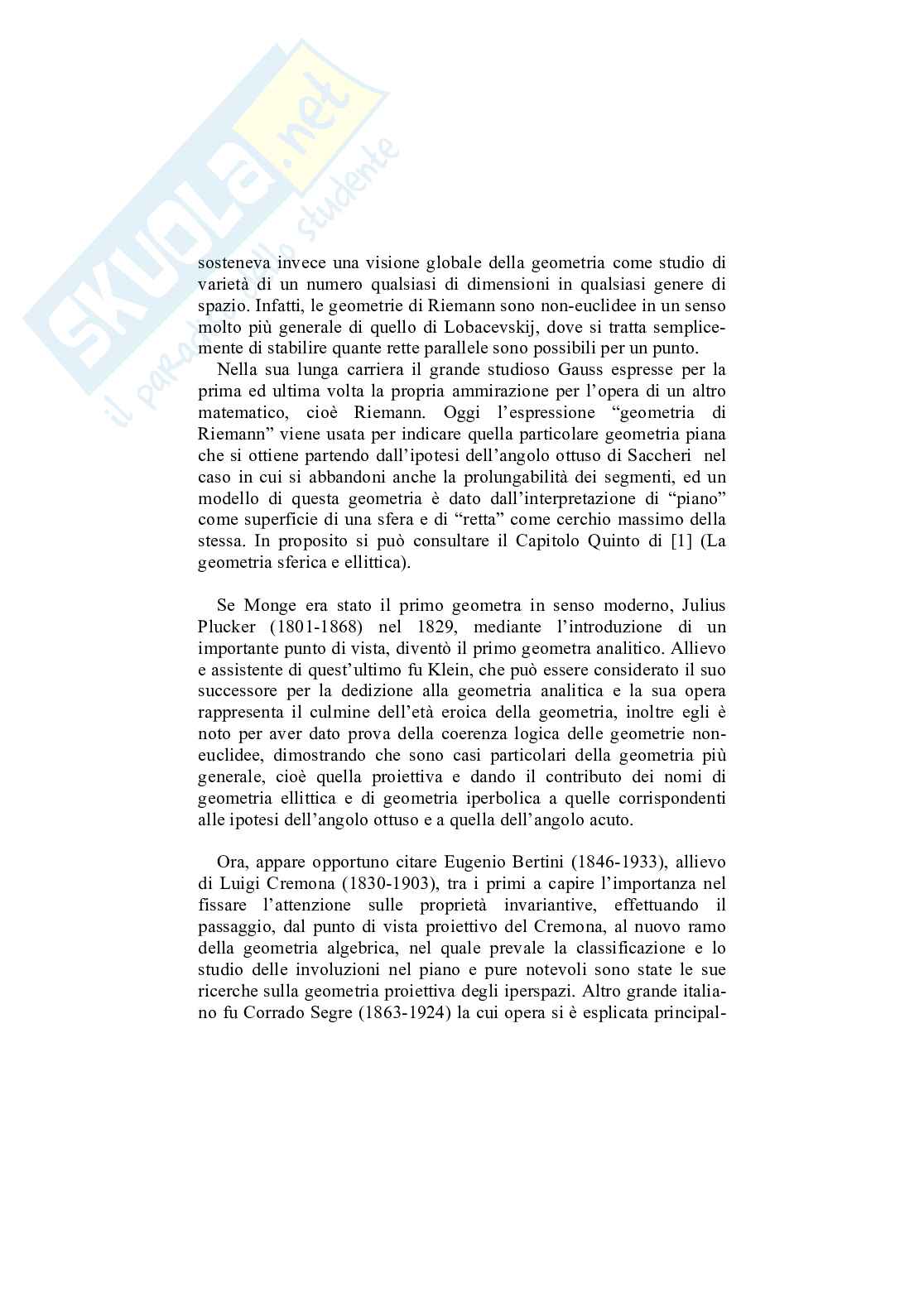 Su alcune note di storia della geometria Pag. 11