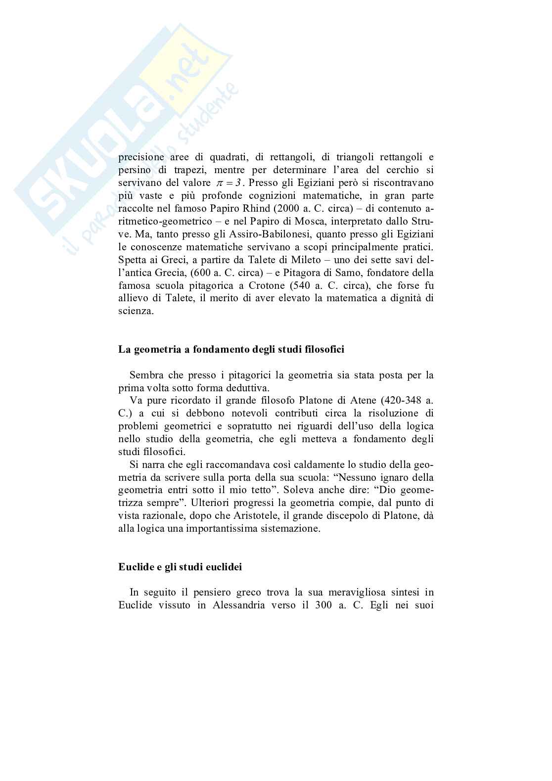 Su alcune note di storia della geometria Pag. 2