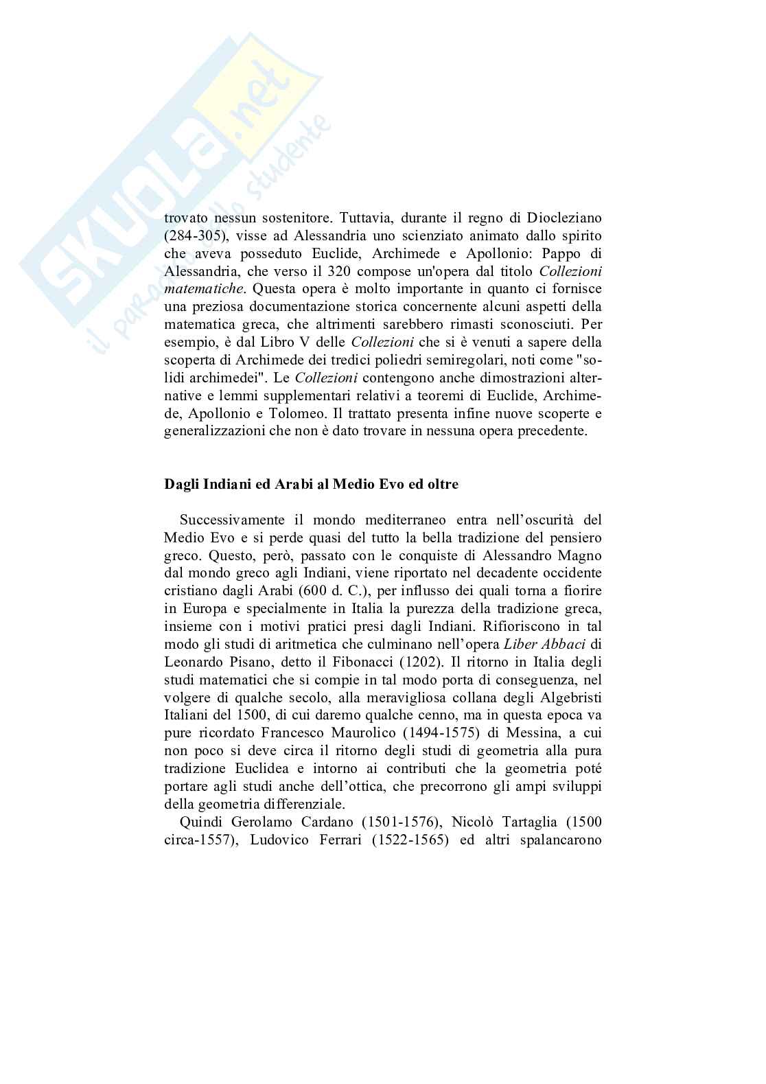 Su alcune note di storia della geometria Pag. 6