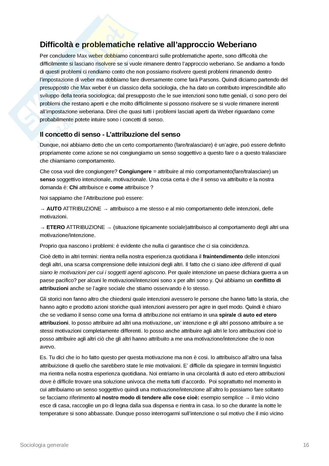 Appunti presi a lezione Sociologia generale   Pag. 16