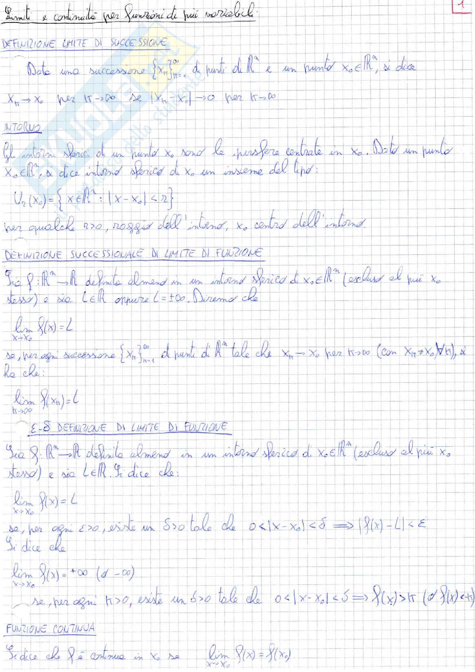 Appunti, Analisi 2, prof. Pacella Pag. 11