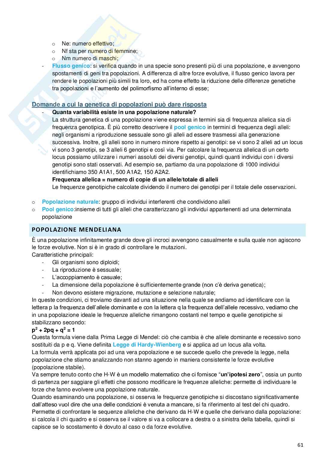 Appunti sulla genetica Pag. 61