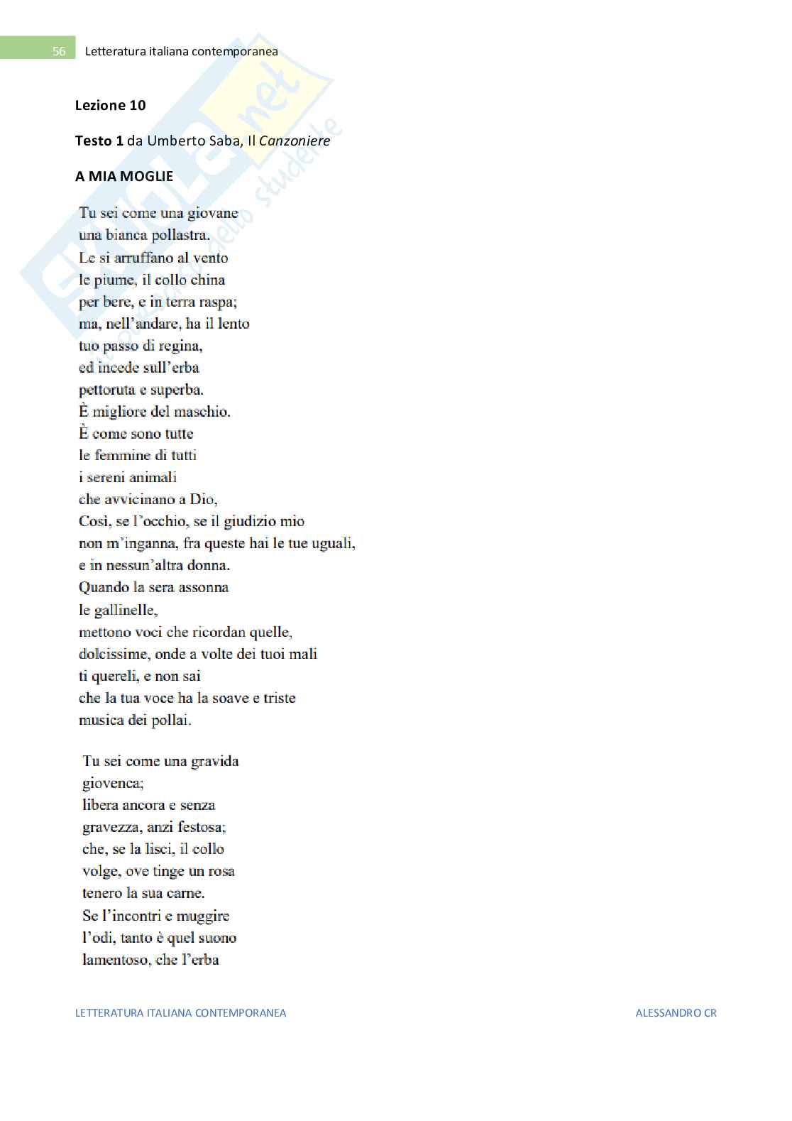 Appunti Letteratura italiana contemporanea  Pag. 56