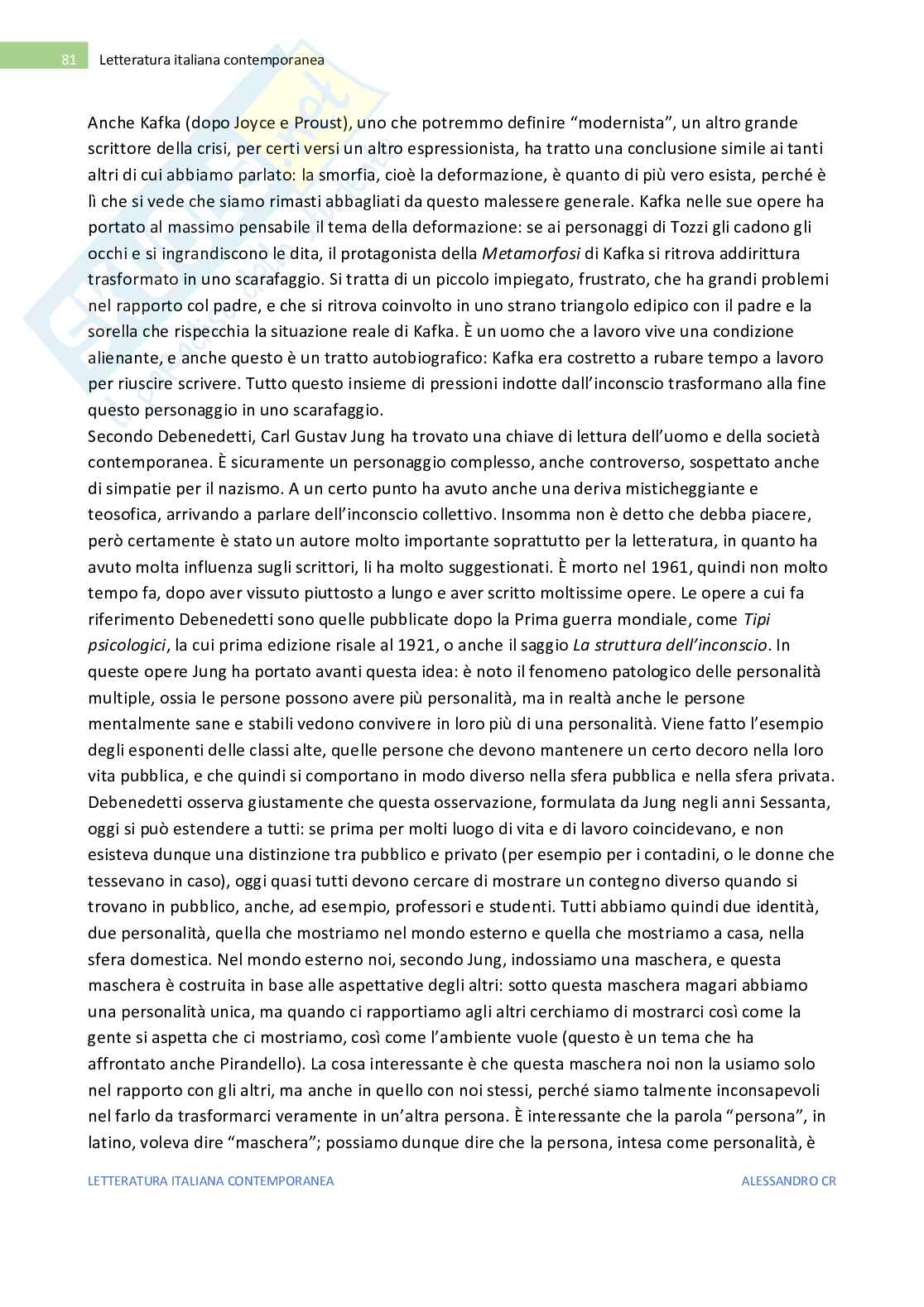 Appunti Letteratura italiana contemporanea  Pag. 81