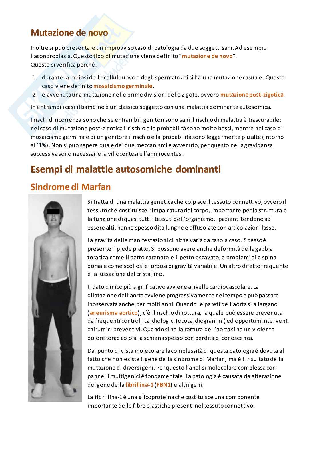 Genetica umana Pag. 6
