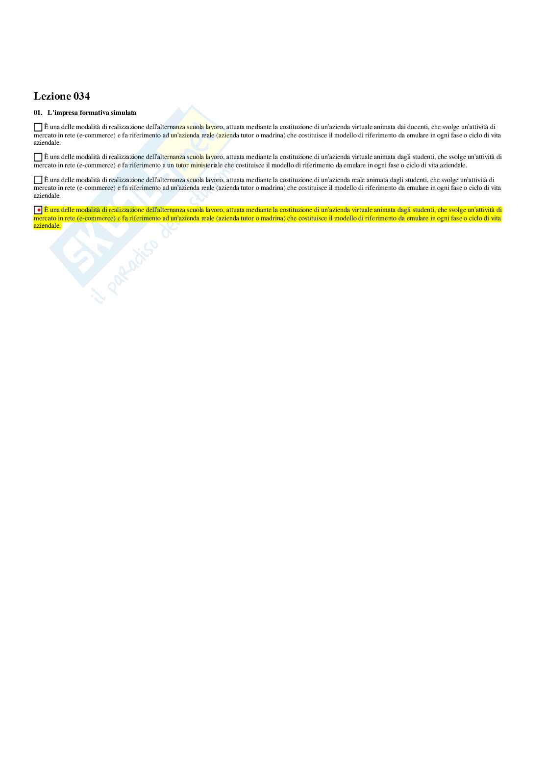 Paniere Diritto pubblico generale (2026) - Risposte multiple corrette Pag. 21