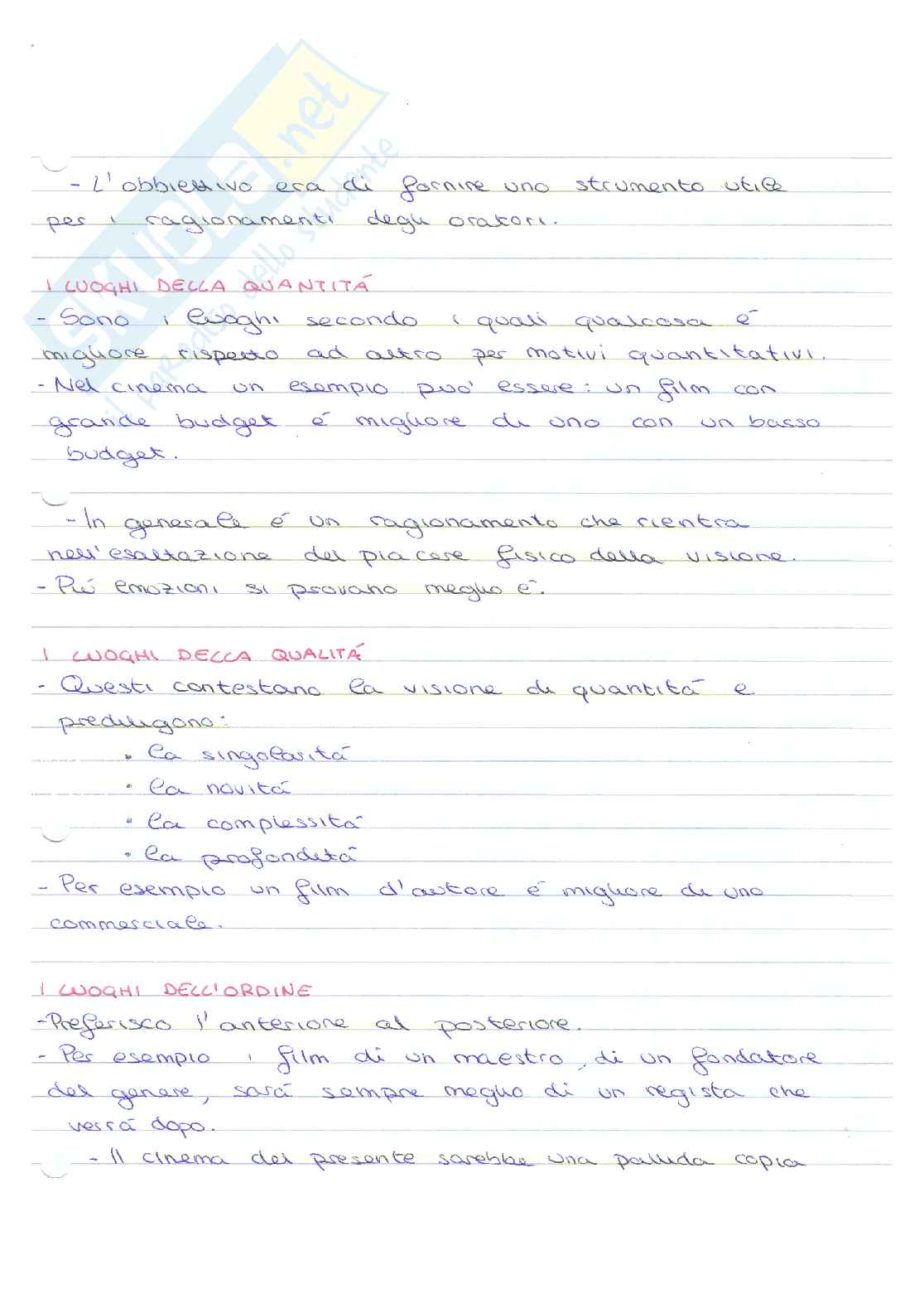 Appunti completi per l'esame di "Critica cinematografica" Pag. 21