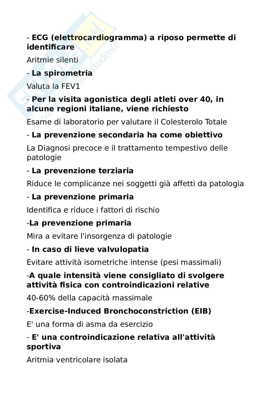 Paniere completo Medicina dello sport  Pag. 2