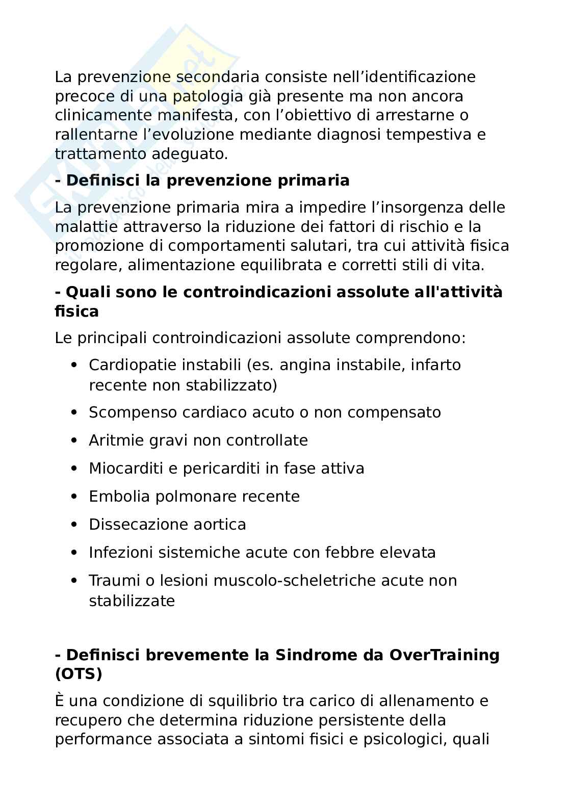 Paniere completo Medicina dello sport  Pag. 21