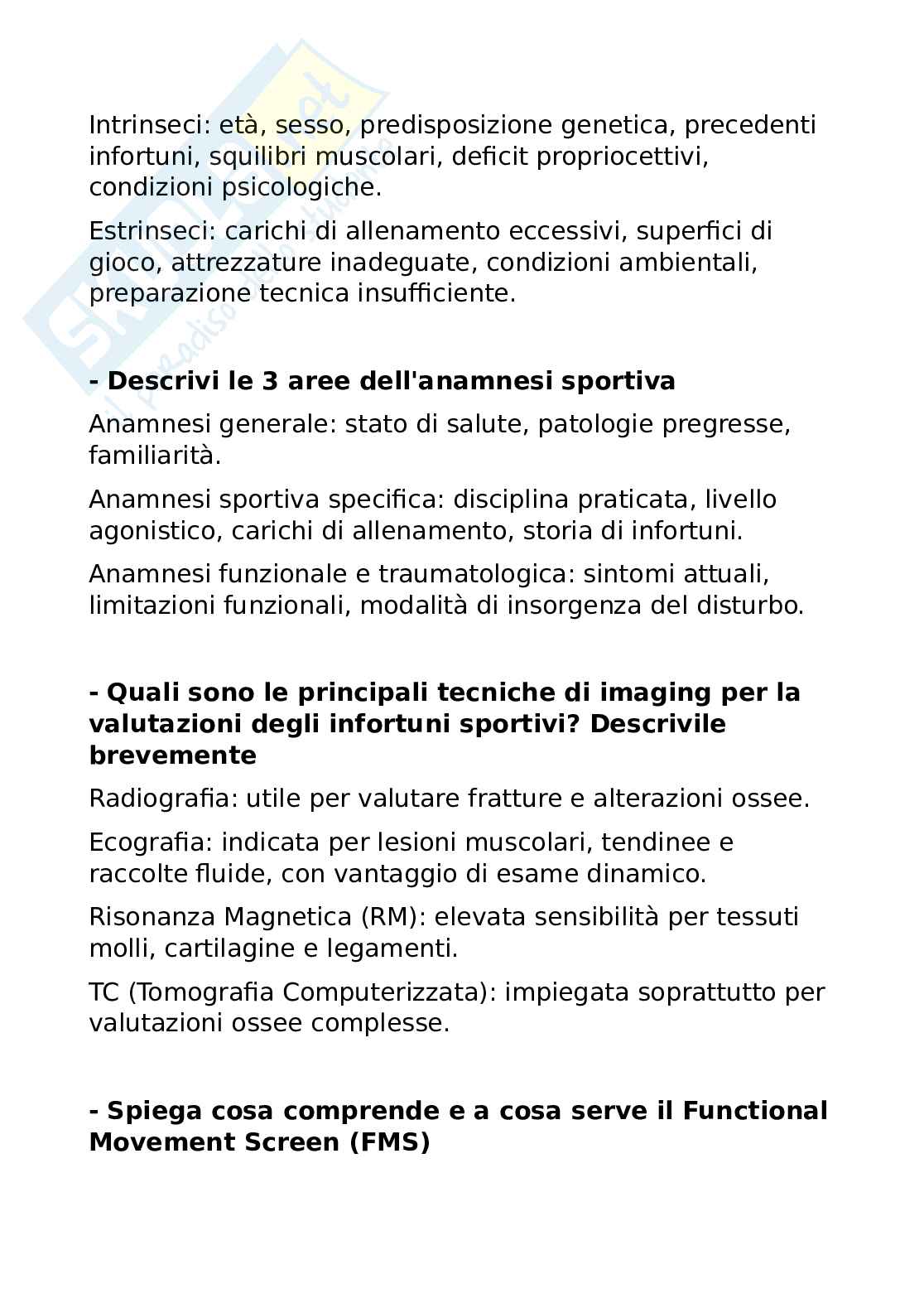 Paniere completo Medicina dello sport  Pag. 41
