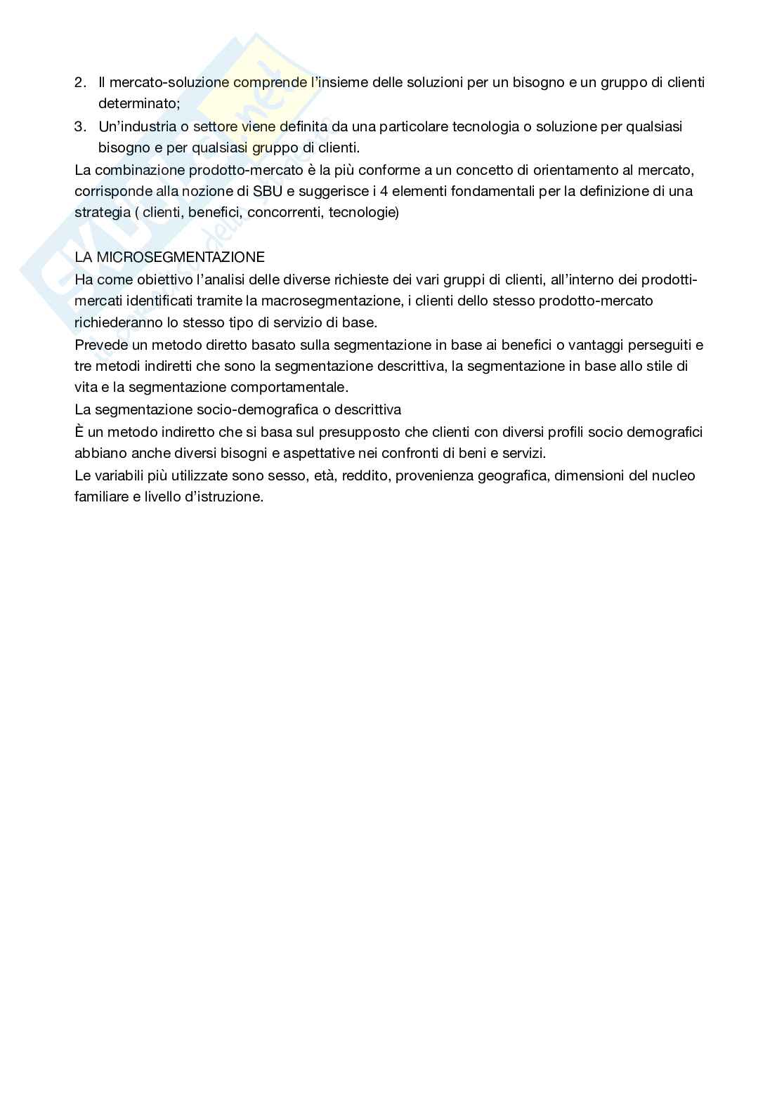 Appunti di Marketing strategico Pag. 36