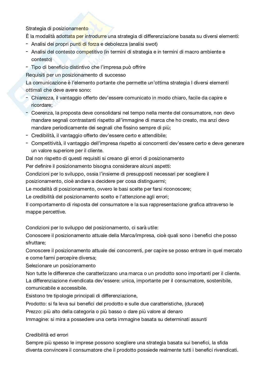 Appunti di Marketing strategico Pag. 41