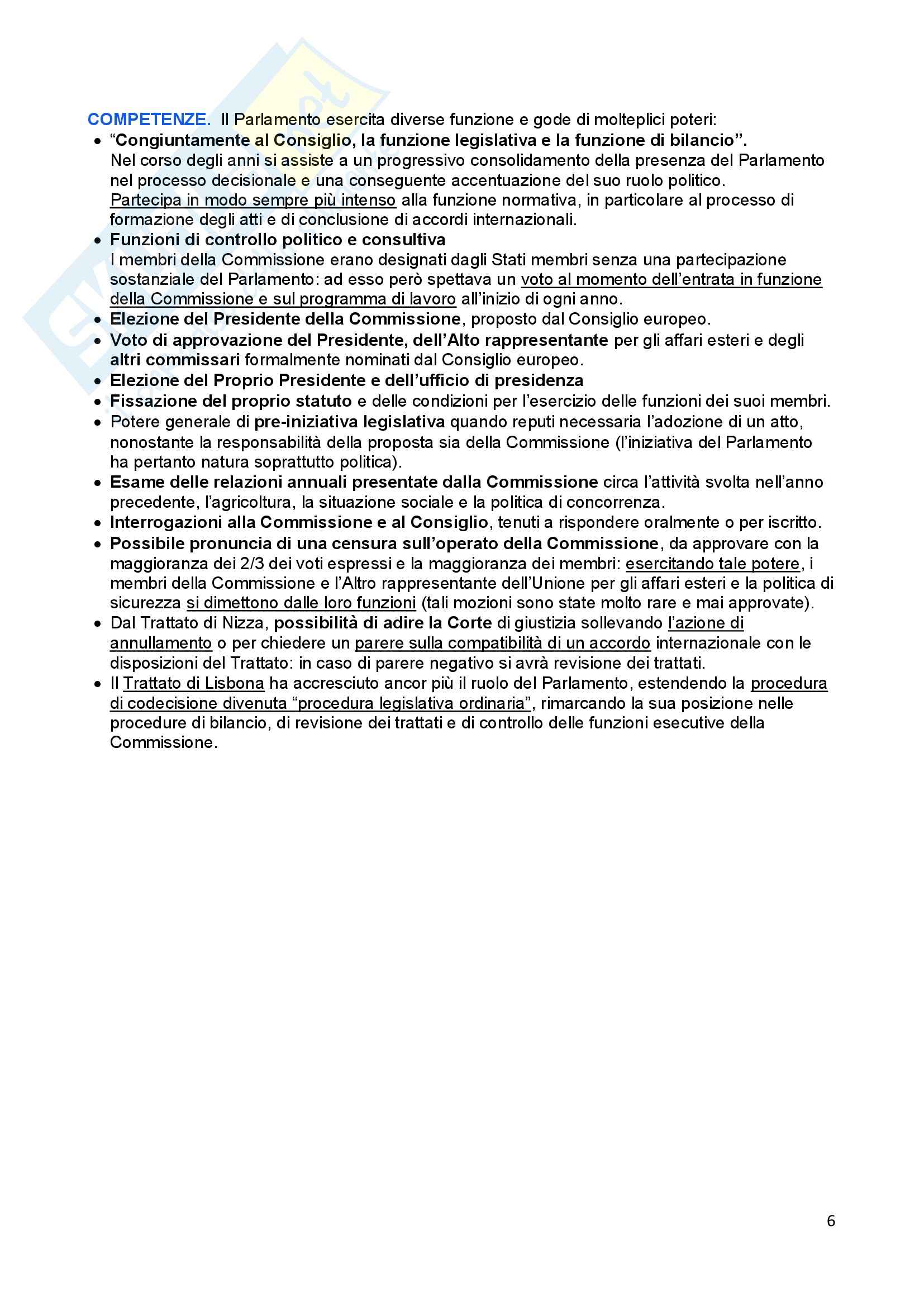 Diritto dell'Unione Europea, Tesauro - Schemi Pag. 6