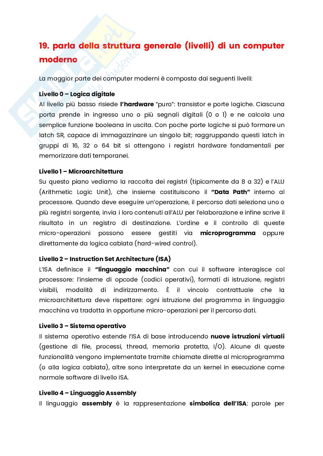 Risposte a domande frequenti dell’esame di Microprocessor and based instrumentation Pag. 26
