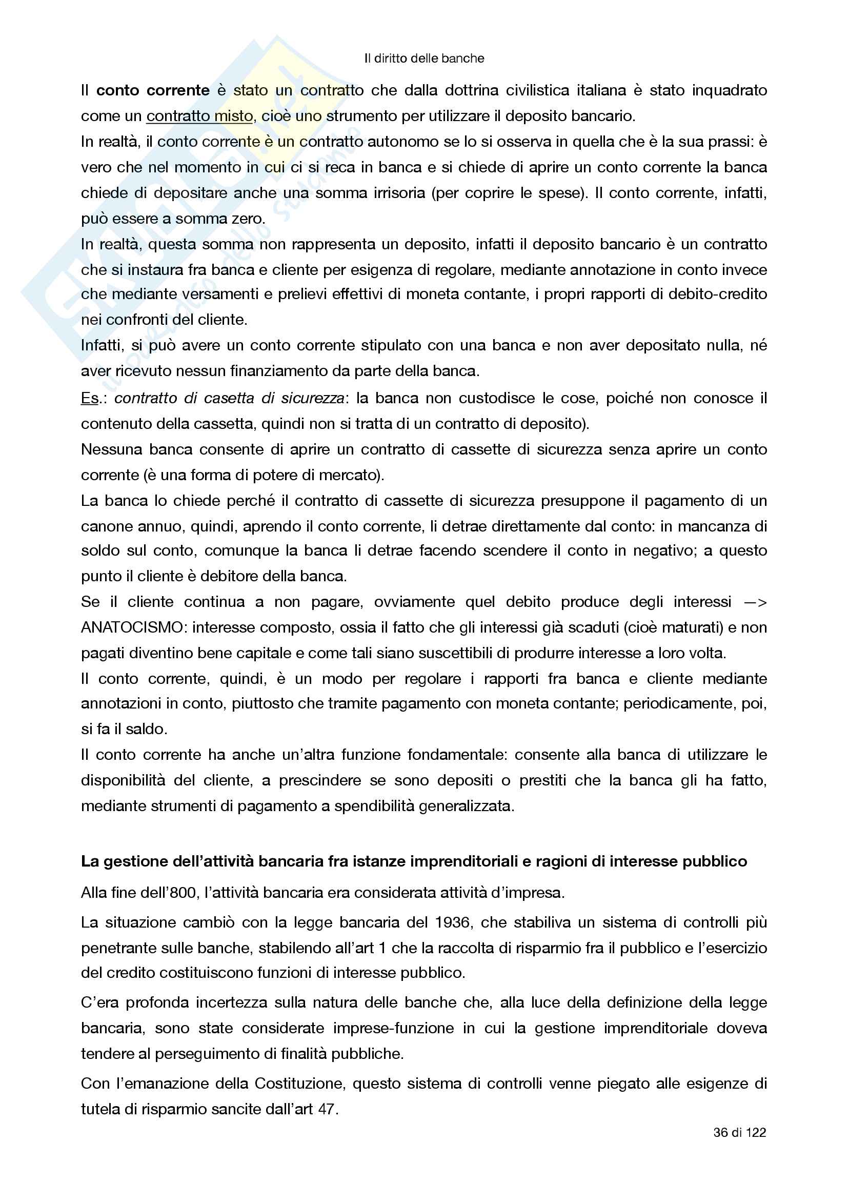 Riassunto esame Diritto degli strumenti finanziari, prof Morra, libro consigliato Il diritto delle banche, Morra Pag. 36