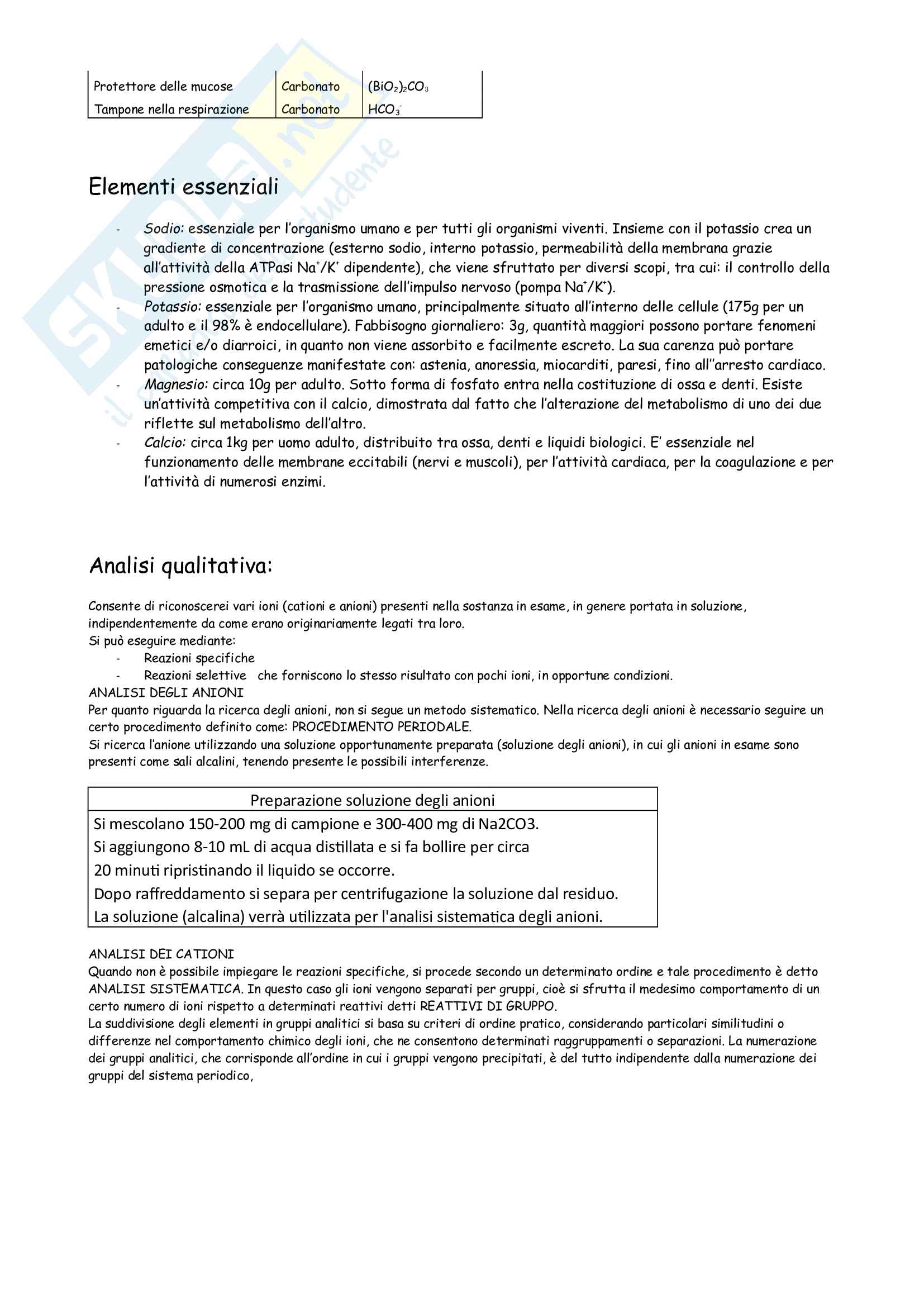 Appunti Lab. Analisi Qualitativa Pag. 6