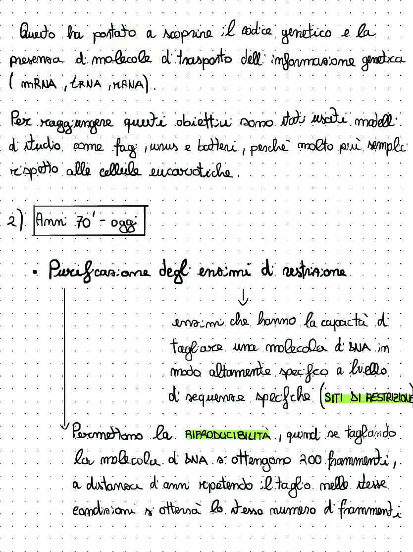 Introduzione Biologia molecolare Pag. 2