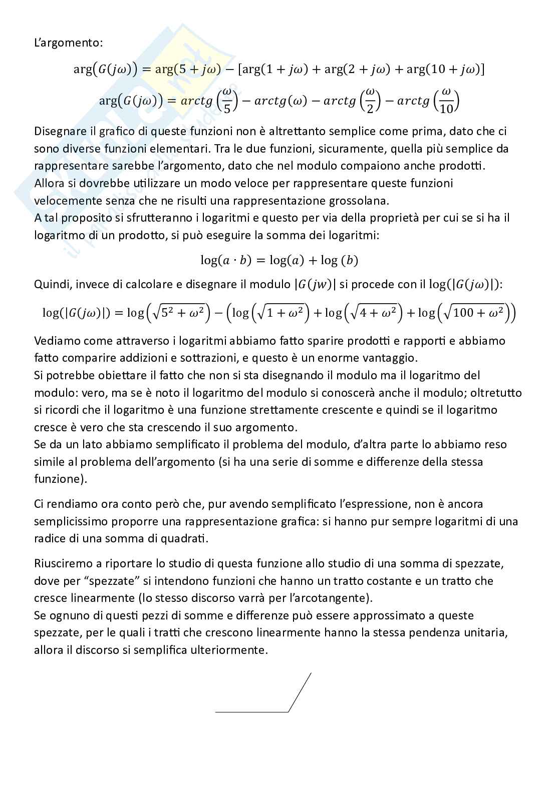 Controlli automatici, parte 5 - Risposta in frequenza Pag. 11