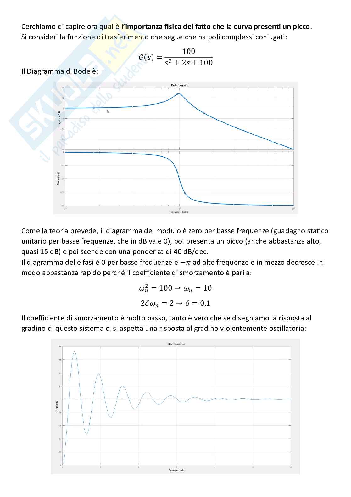 Controlli automatici, parte 5 - Risposta in frequenza Pag. 41