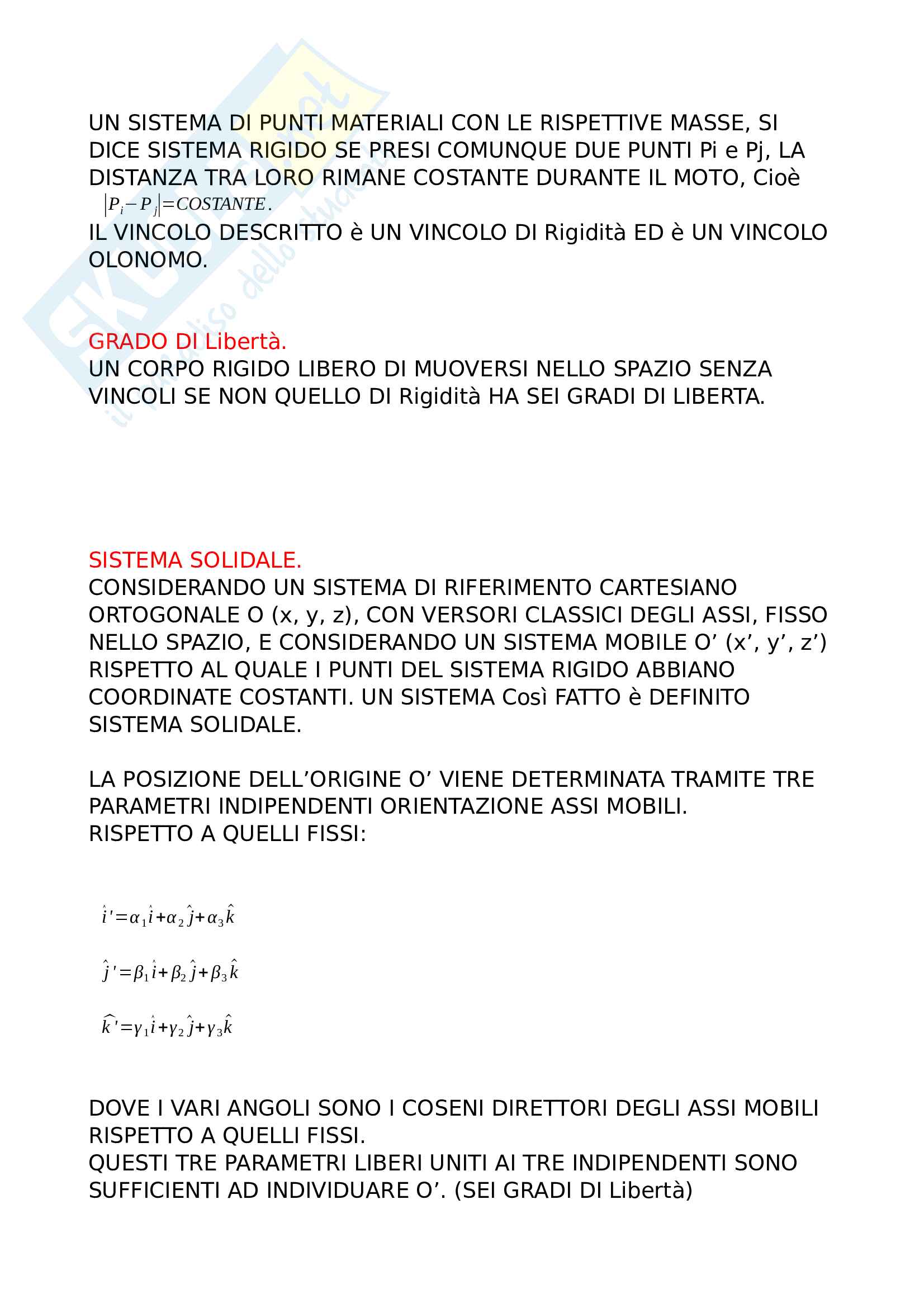 Riassunto Meccanica Razionale Pag. 21