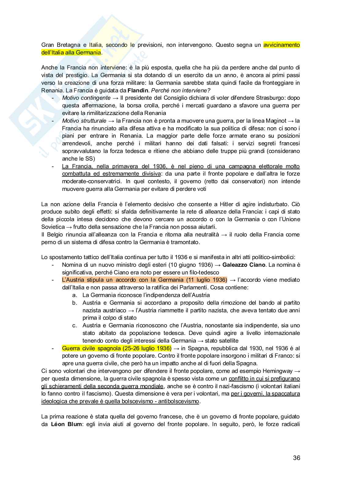 Storia delle relazioni internazionali Pag. 36
