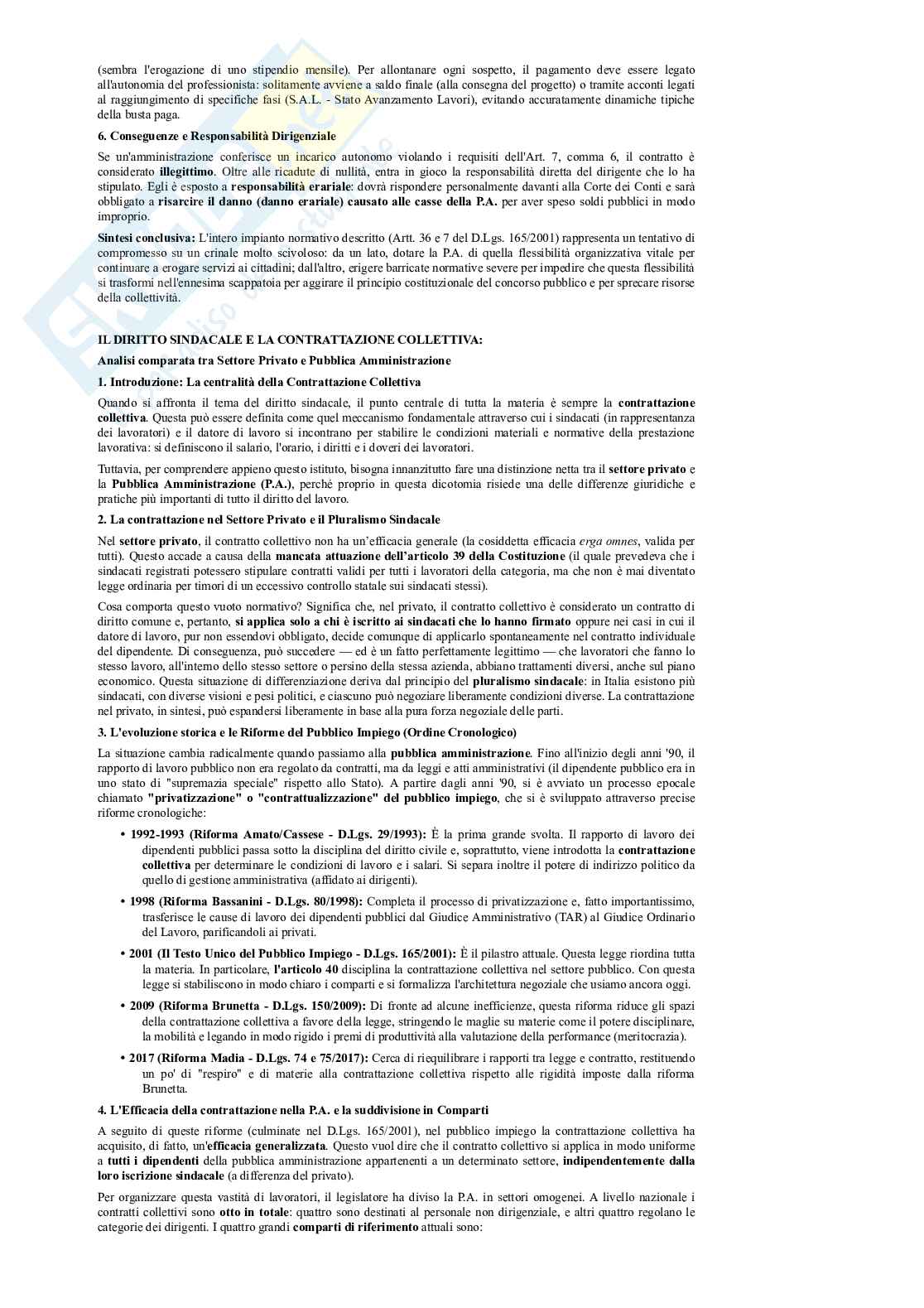 Rapporto di lavoro nel settore pubblico  Pag. 21