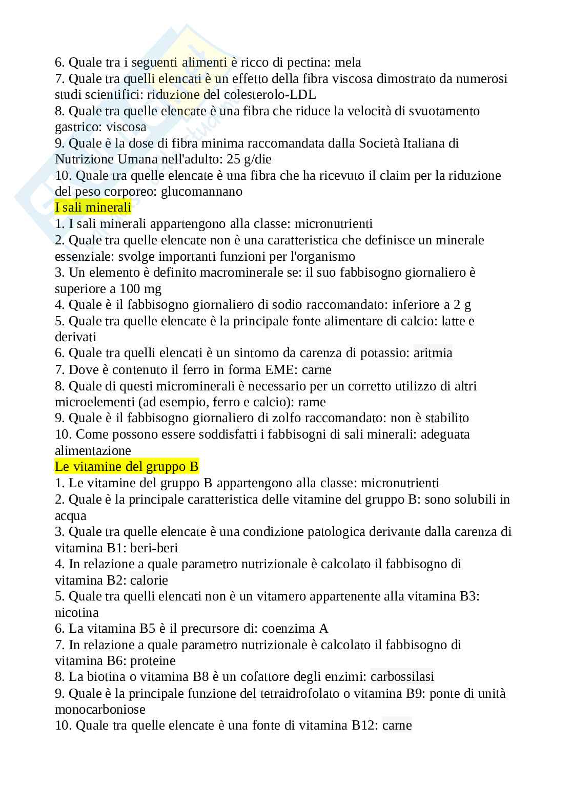 Paniere Scienze tecniche dietetiche applicate, aggiornato e completo. In ordine Pag. 2