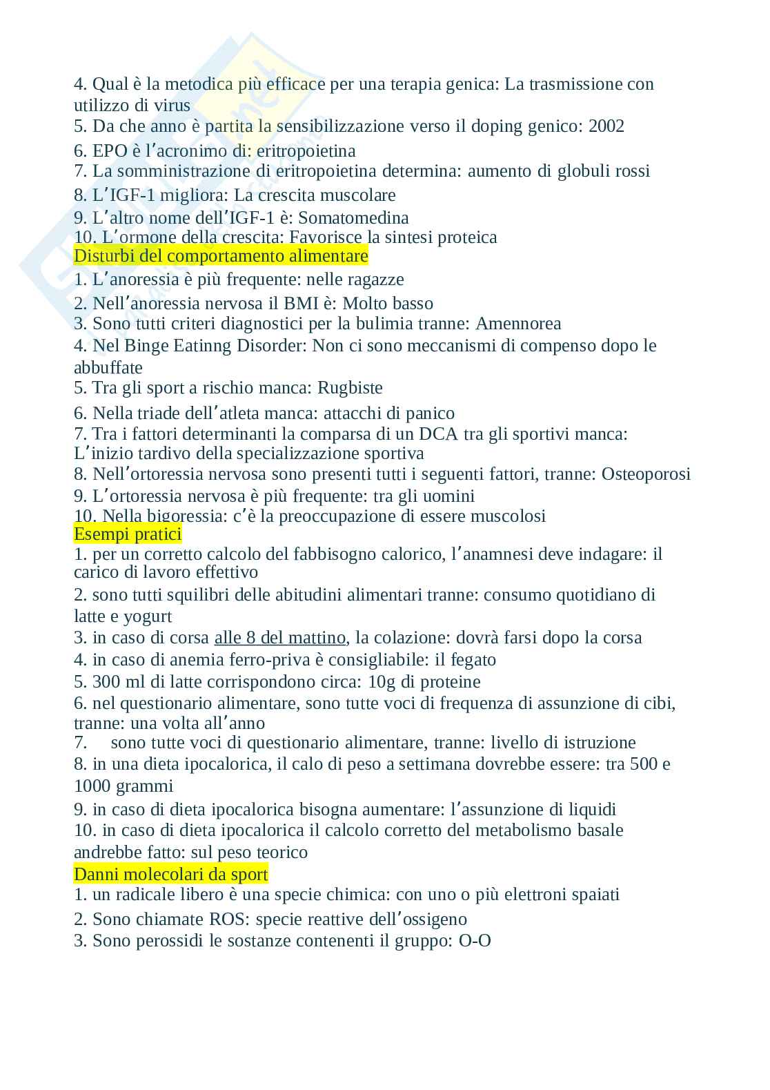 Paniere Scienze tecniche dietetiche applicate, aggiornato e completo. In ordine Pag. 21