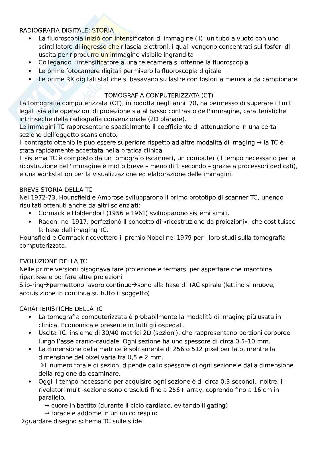 Principi di Bioimmagini Pag. 31