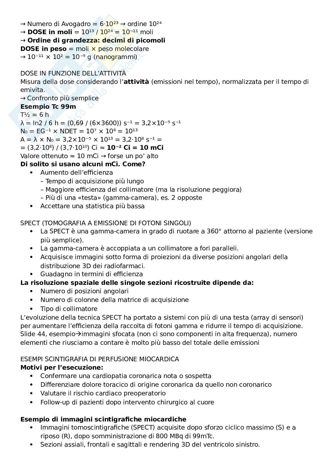 Principi di Bioimmagini Pag. 46