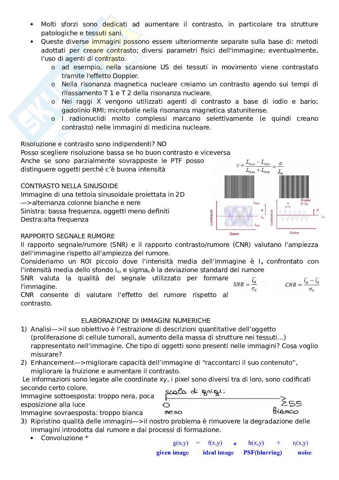 Principi di Bioimmagini Pag. 6