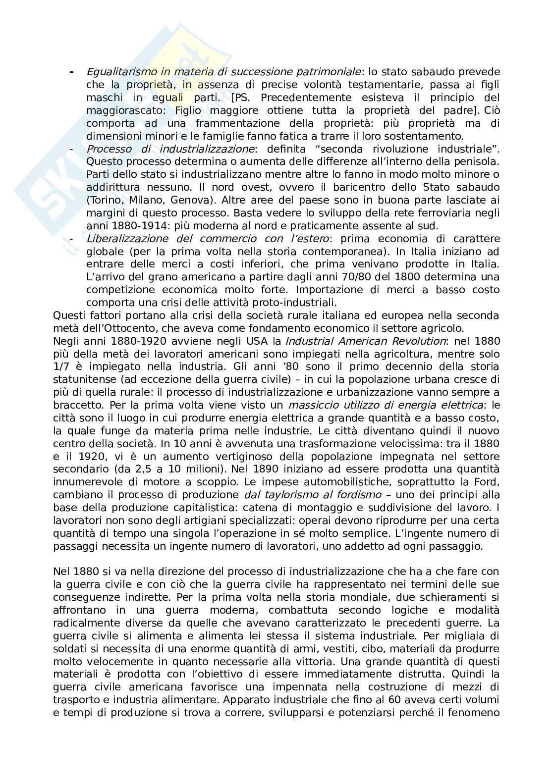 Storia contemporanea C - Appunti Pag. 41