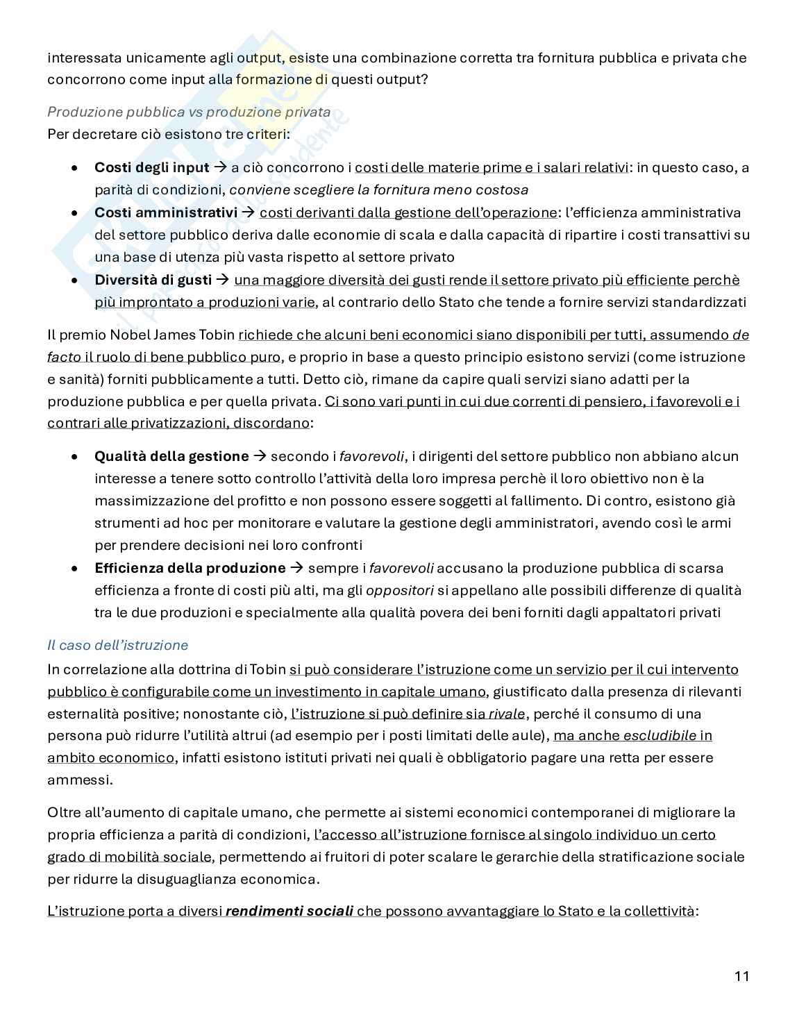 Scienza delle finanze   Pag. 11