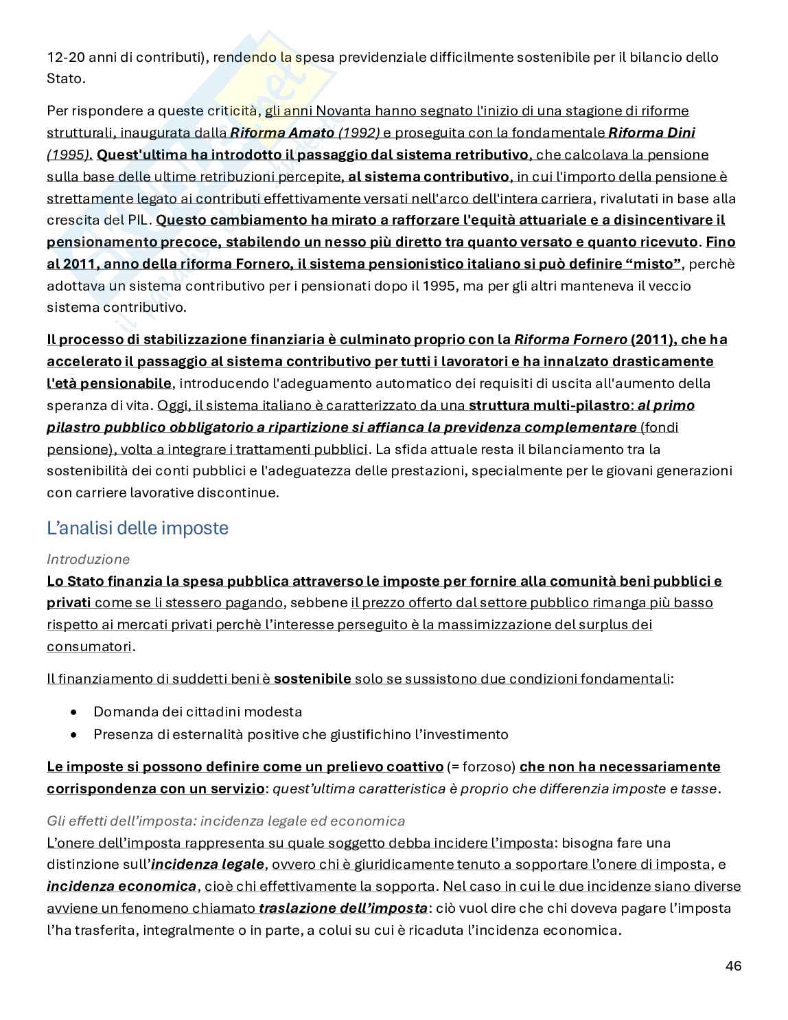 Scienza delle finanze   Pag. 46