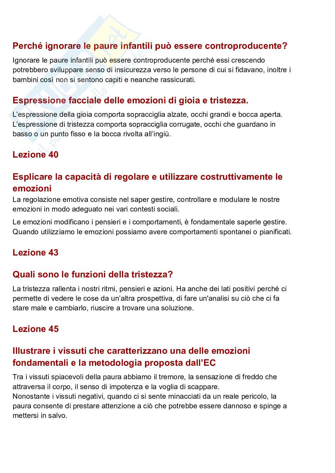 Domande aperte esame Linguaggi espressivi, evidenziate le domande uscite all'esame del 10/10/23 Pag. 16
