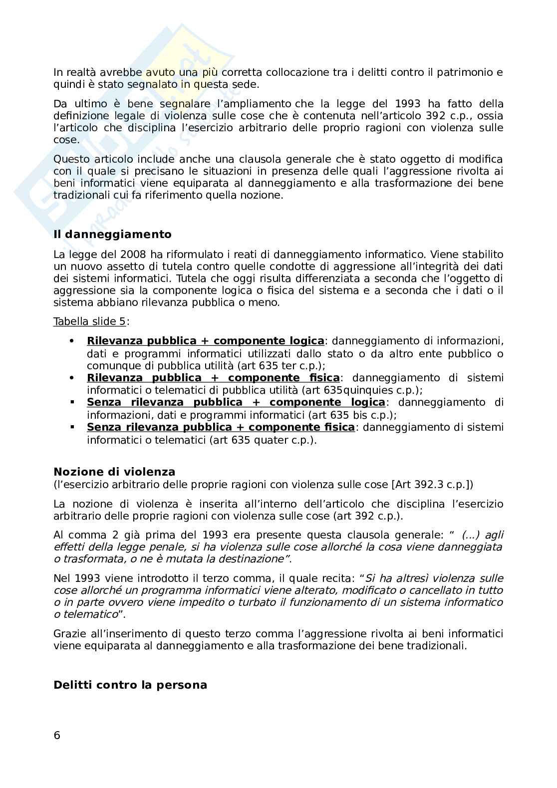 Diritto penale dell'informatica Pag. 6