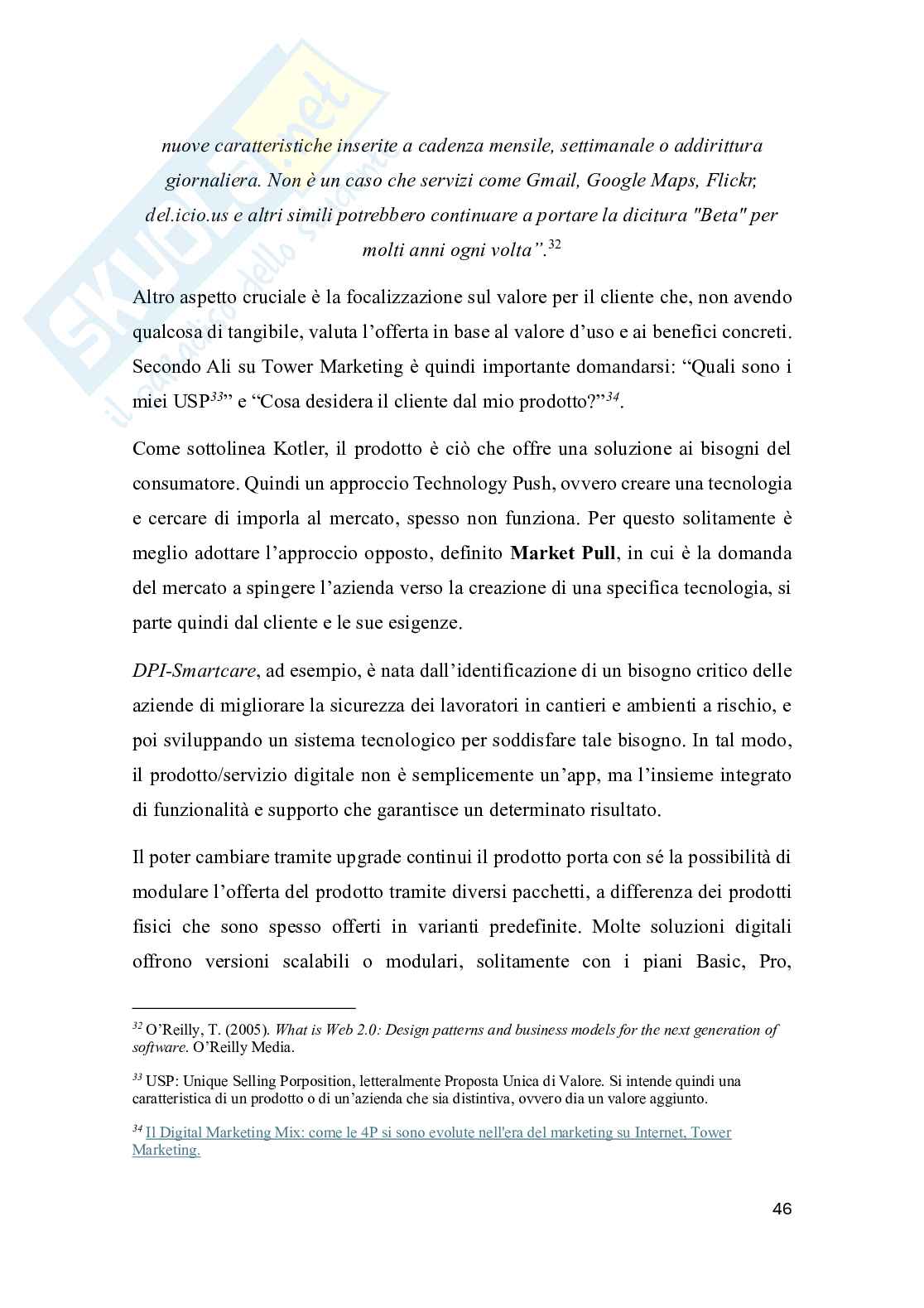 Marketing nell'era digitale: analisi teorica e applicazione nel caso DPI-Smartcare di TopNetwork Pag. 46