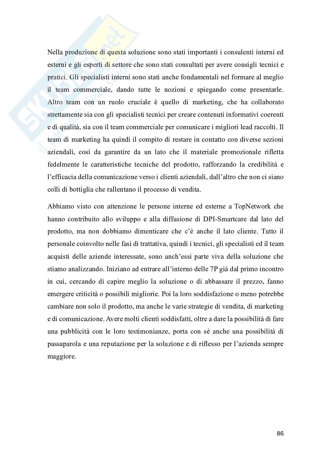 Marketing nell'era digitale: analisi teorica e applicazione nel caso DPI-Smartcare di TopNetwork Pag. 86