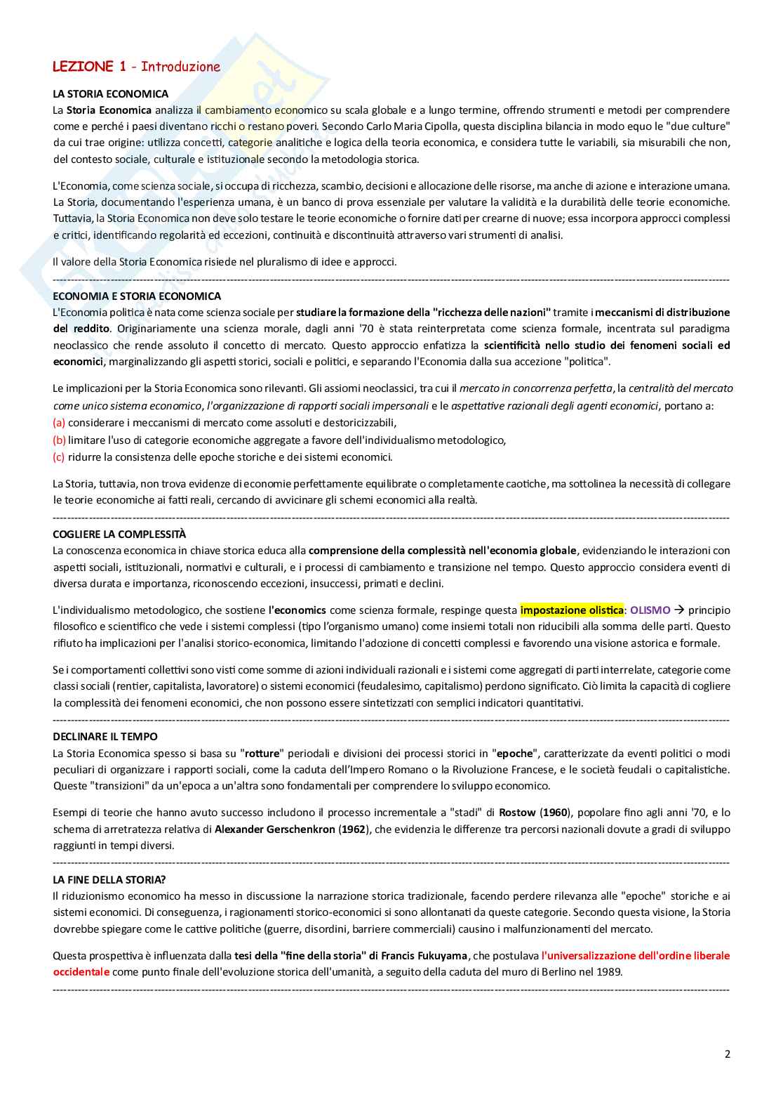Riassunto esame Storia economica, Prof. Schisani Maria Carmela, libro consigliato Potere e ricchezza, Schisani  Pag. 2