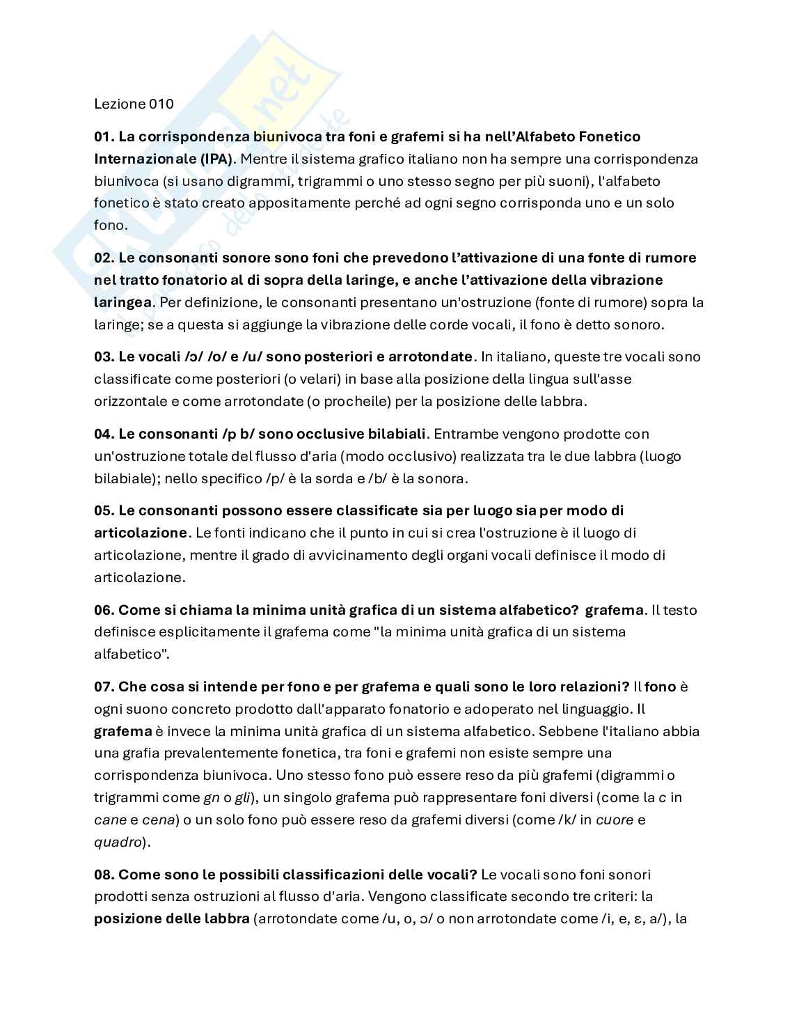 Linguistica italiana: moduli 002-048 Pag. 16