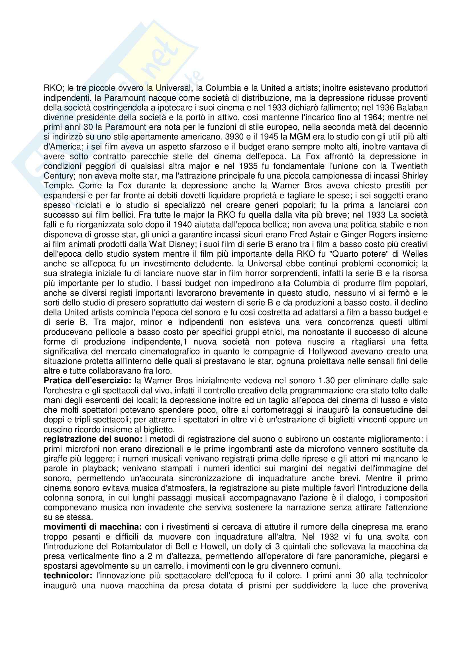 Riassunto esame Storia e critica del cinema, prof. Villa, libro consigliato Storia del cinema e dei film, Bordwell, Thompson Pag. 26