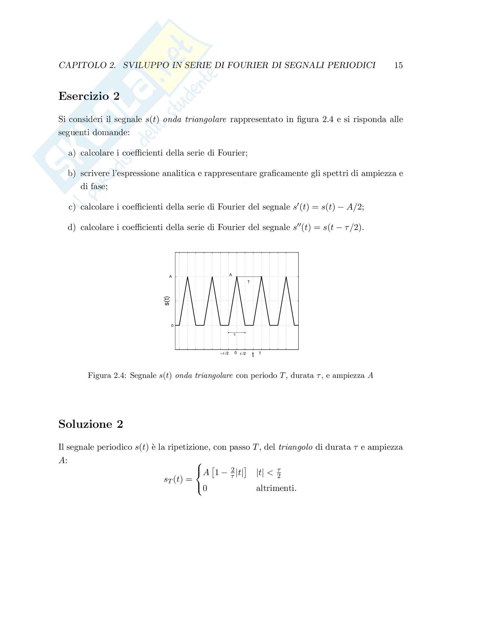 Teoria dei segnali - esercizi svolti Pag. 21